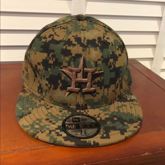 camouflage astros hat